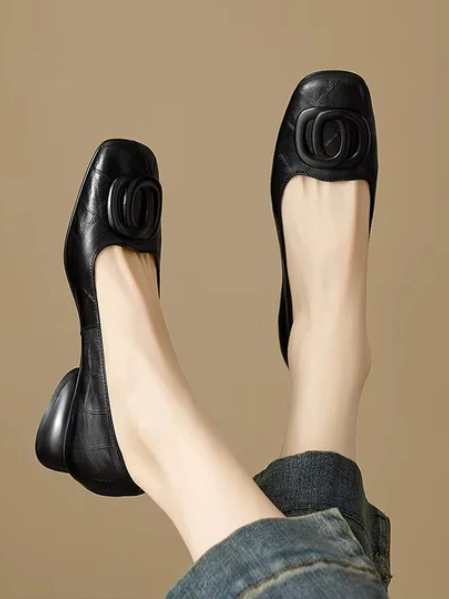 KATE | SQUARE-TOE FLATS