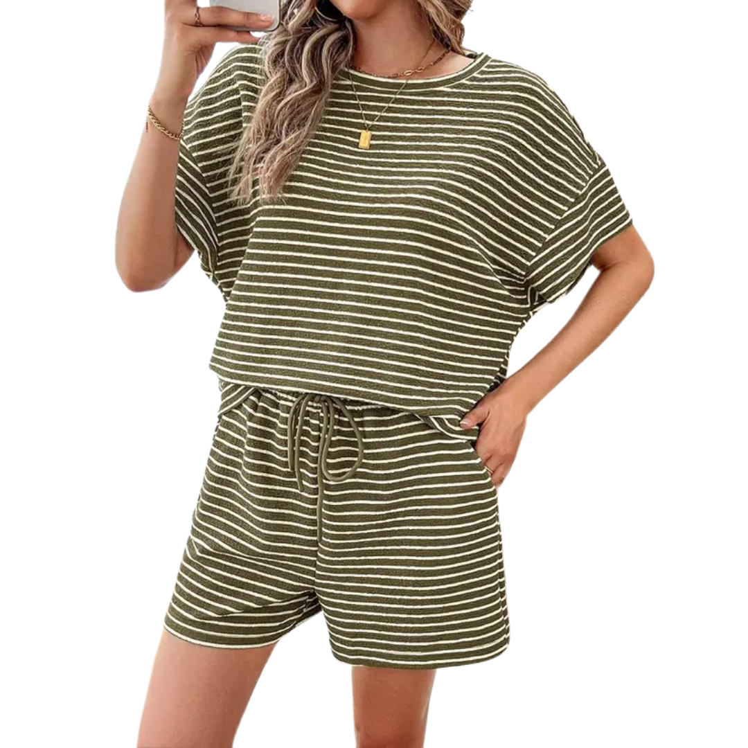 Odette | Striped lounge set