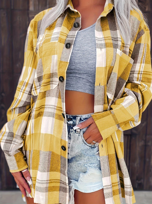 Adeline | Gingham long-sleeve blouse