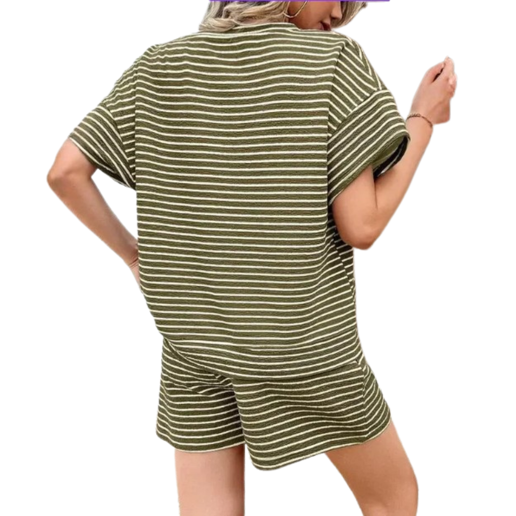 Odette | Striped lounge set