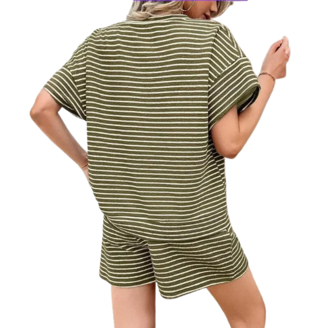 Odette | Striped lounge set
