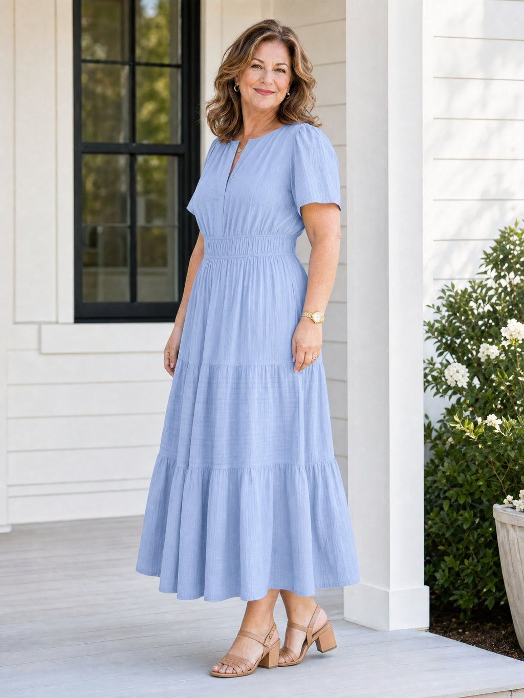 MUIRNE | TIERED MAXI DRESS