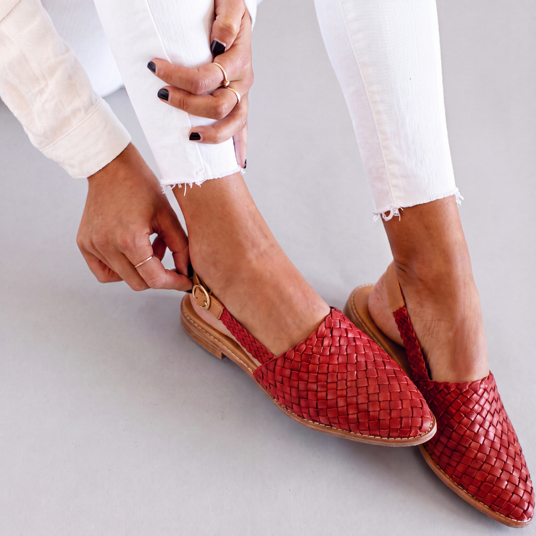 Aurora | Woven Slingback Loafer