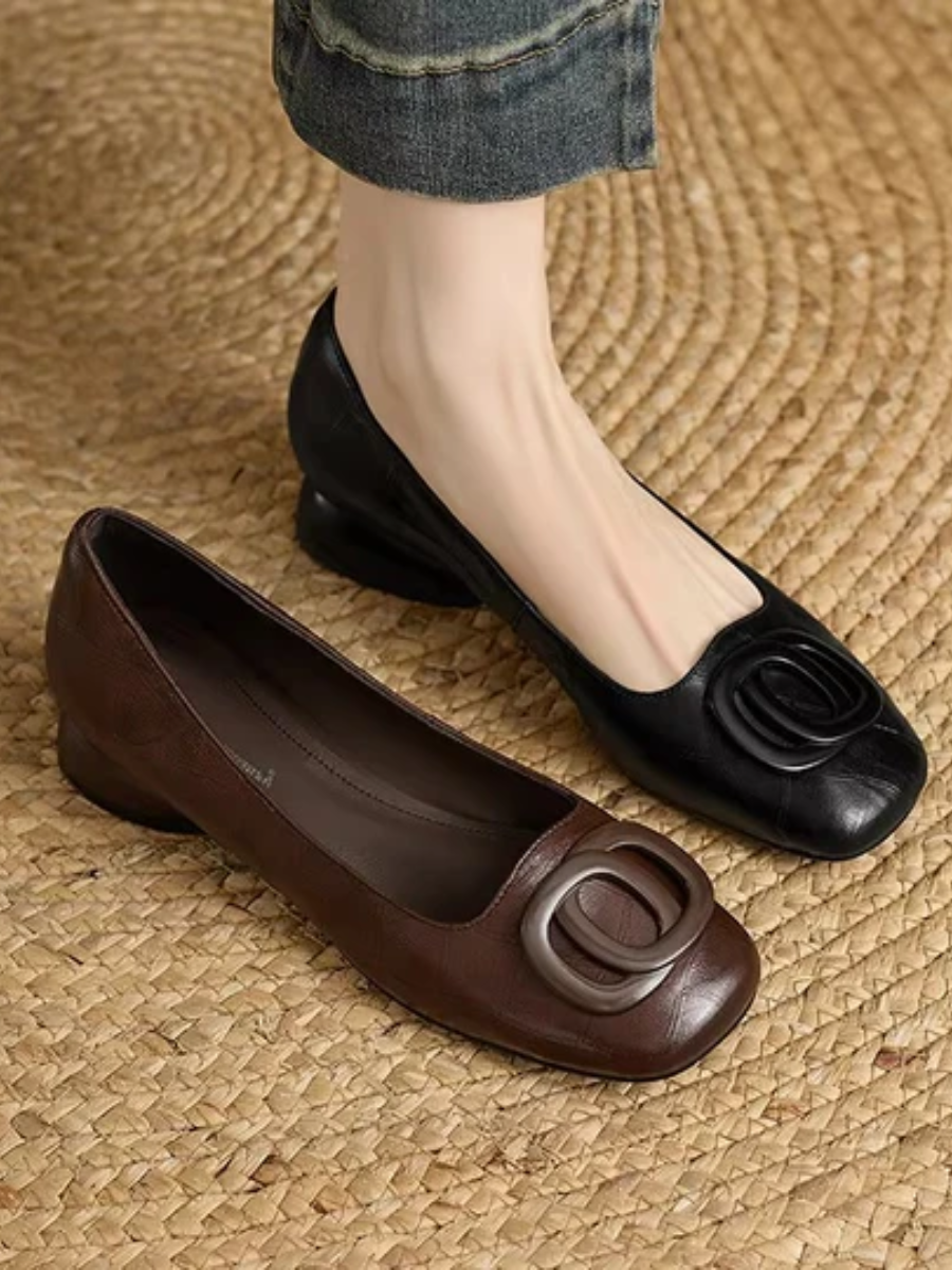KATE | SQUARE-TOE FLATS