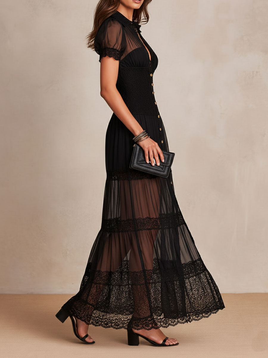 NIAMH | ELEGANT LACE MAXI DRESS