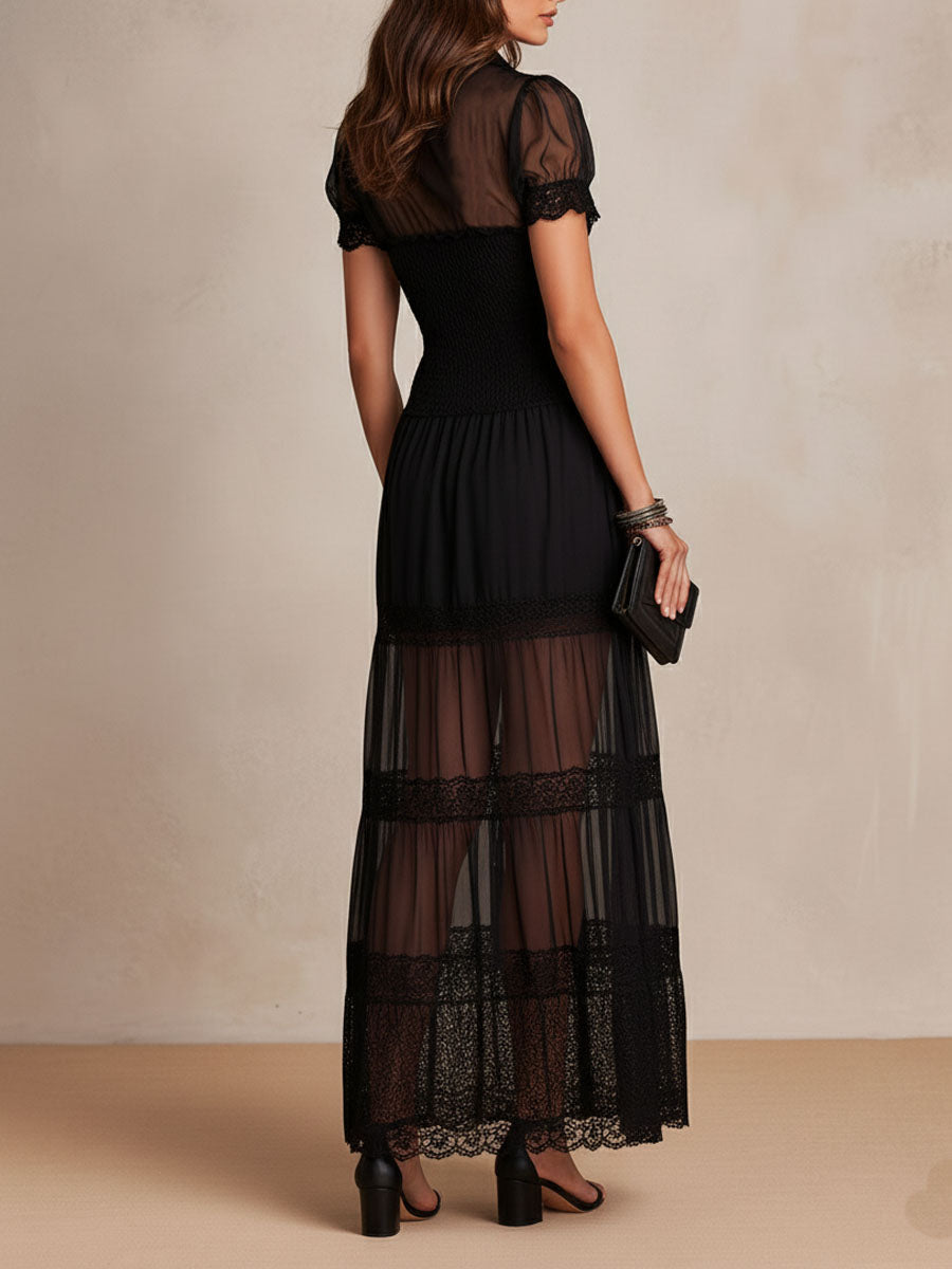 NIAMH | ELEGANT LACE MAXI DRESS