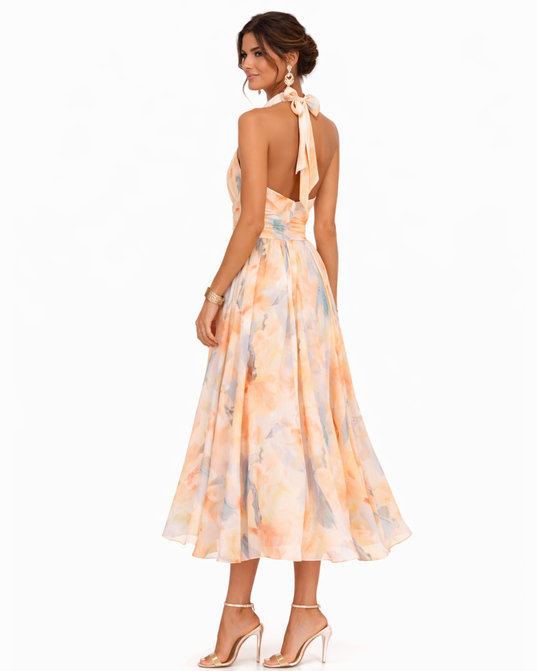 FIONNUALA | WATERCOLOUR MAXI DRESS