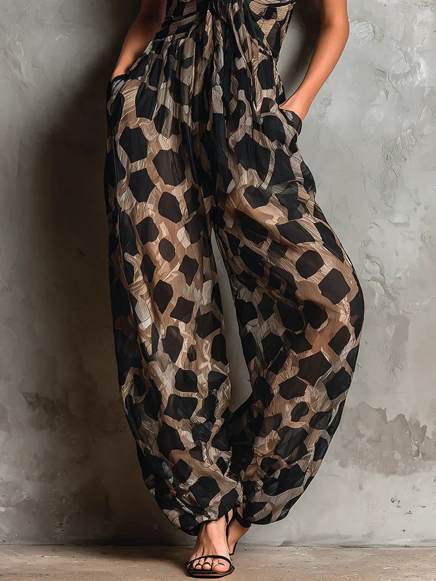 BLÁTHNAID | LEOPARD PRINT JUMPSUIT