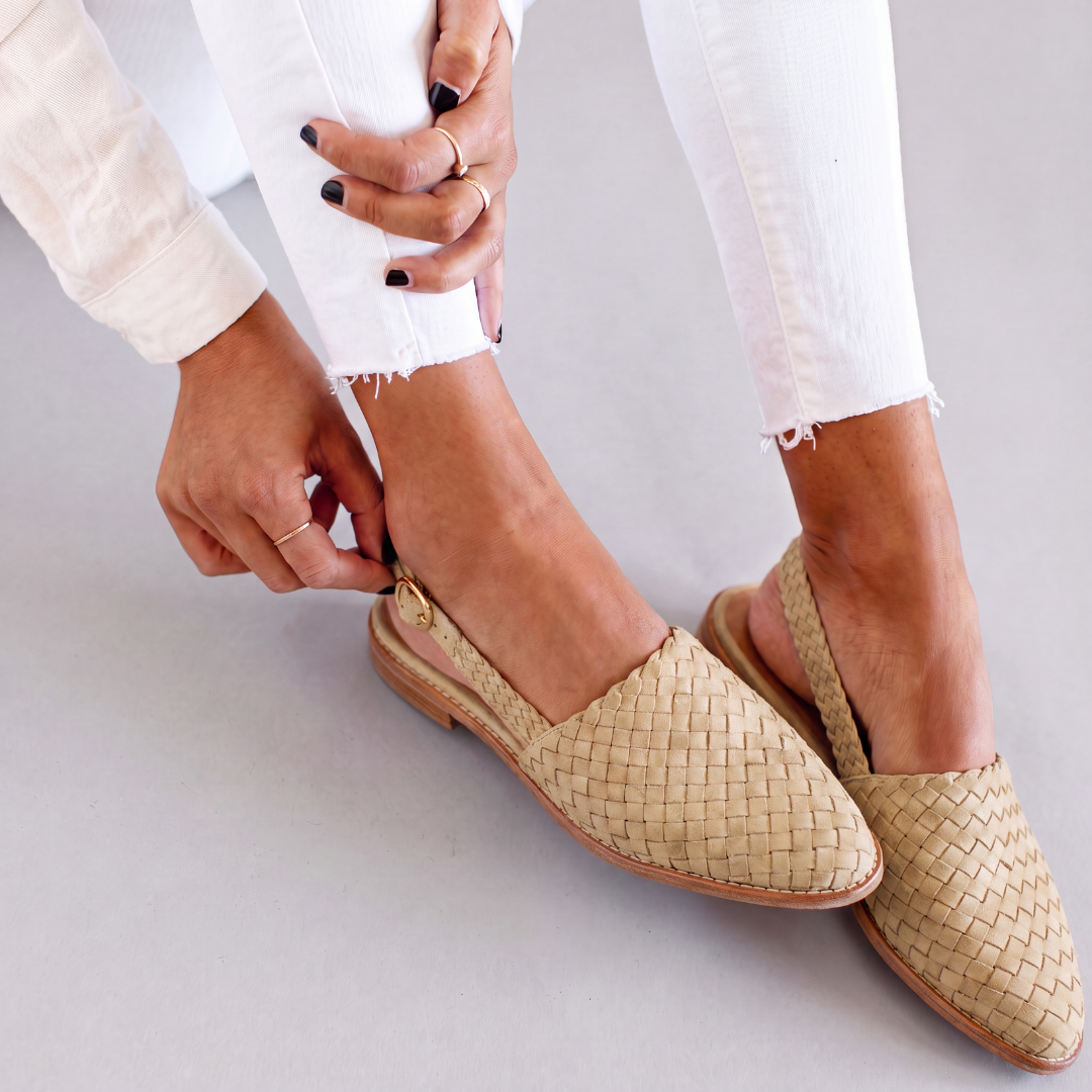 Aurora | Woven Slingback Loafer