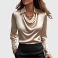 Merelith | pleated shine blouse