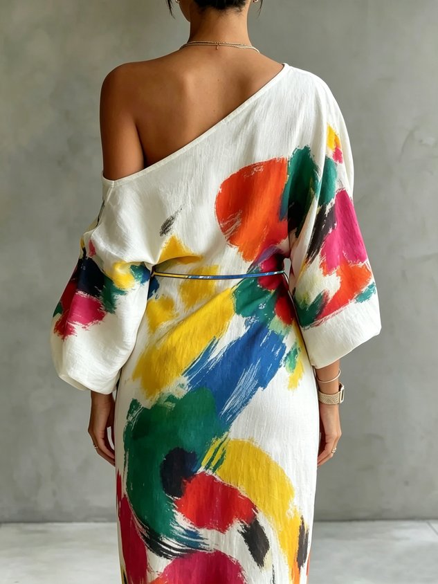DEARBHLA | ONE-SHOULDER MAXI DRESS