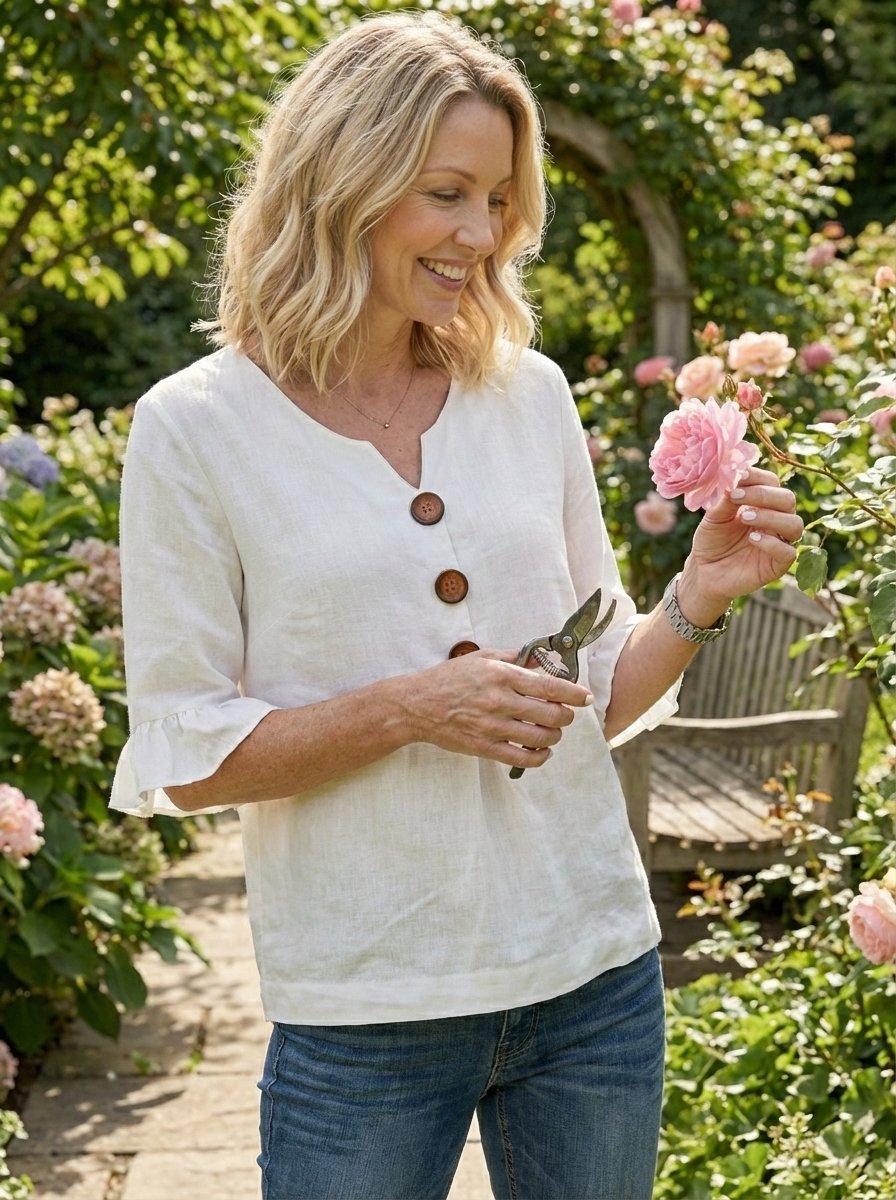 Puffelle | Puff Sleeve Casual Blouse
