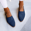 Monica | Woven Slingback Flat Shoes