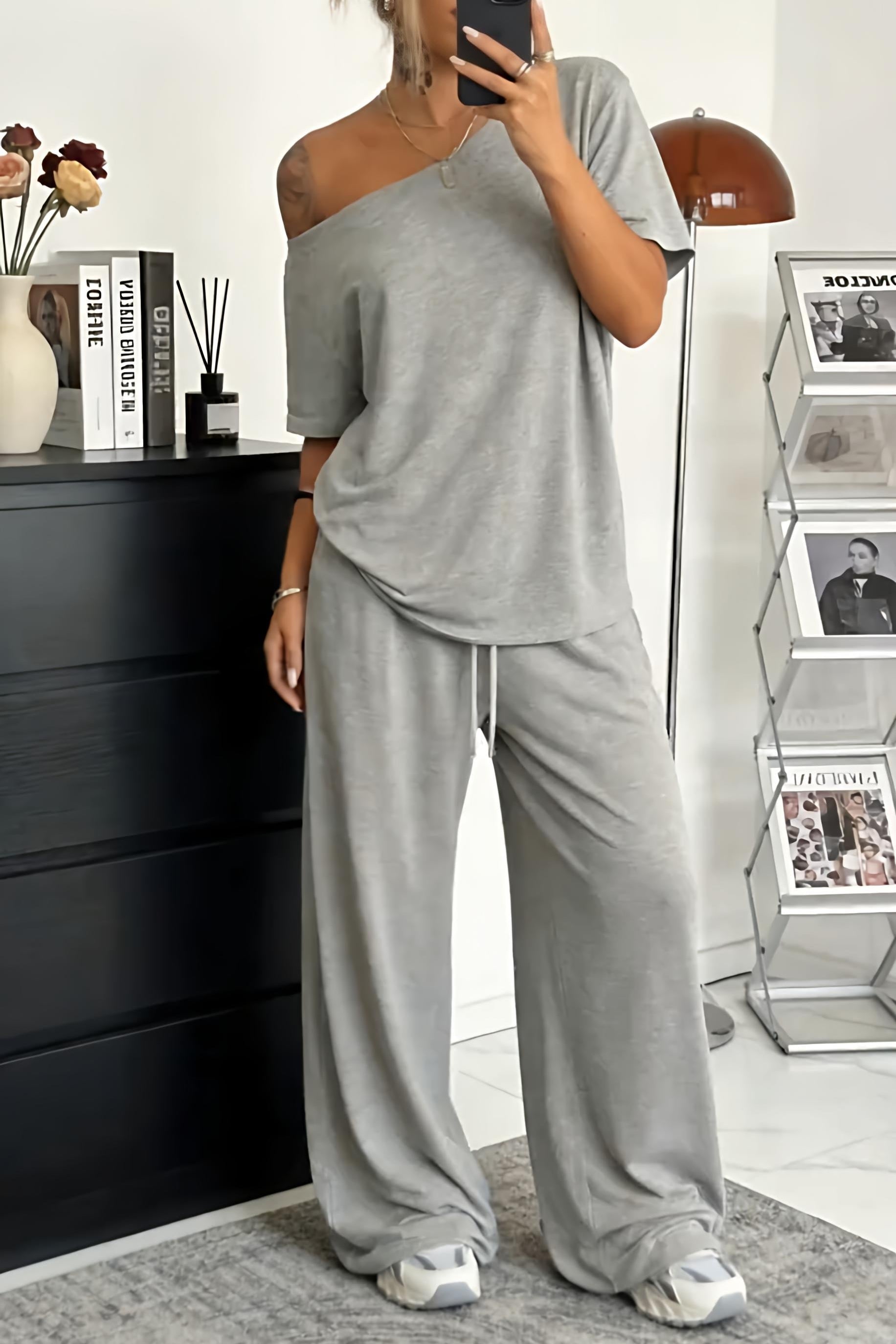 Barellea | Off Shoulder Two Piece Set