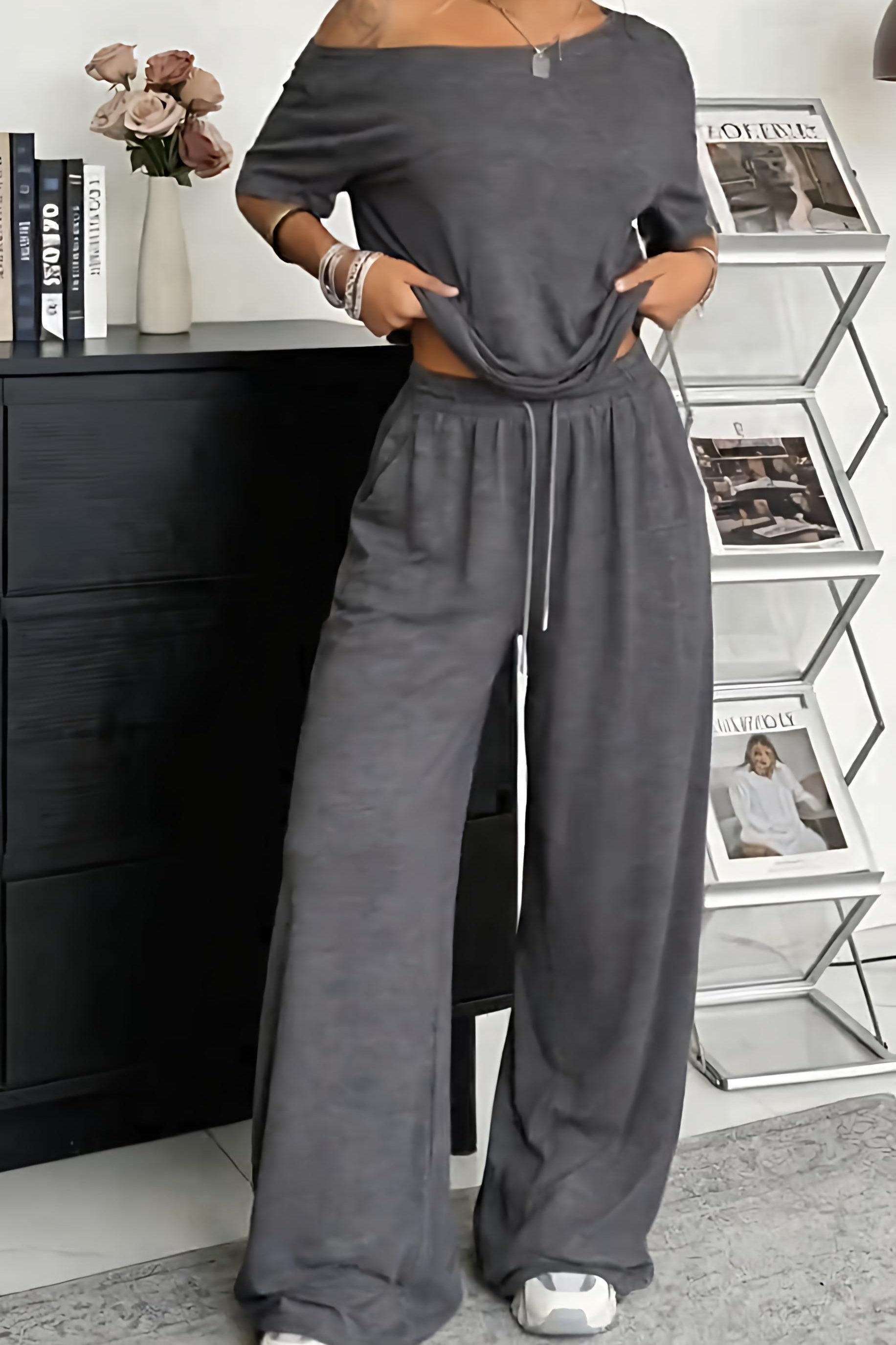 Barellea | Off Shoulder Two Piece Set