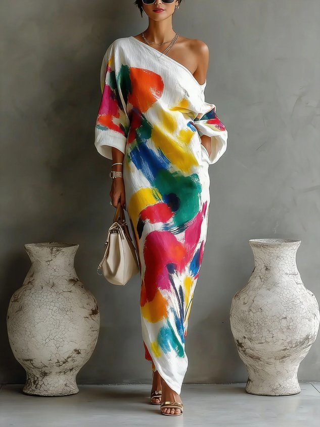DEARBHLA | ONE-SHOULDER MAXI DRESS