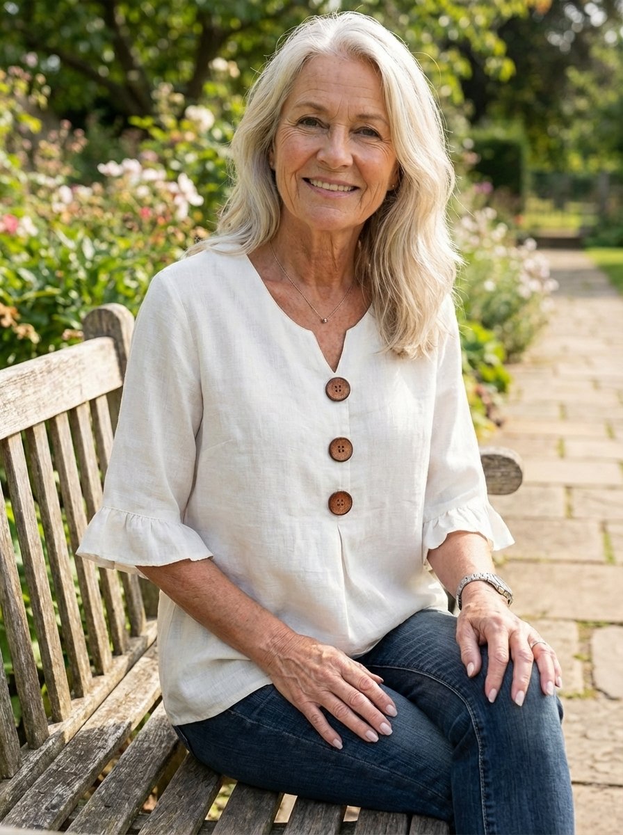 Puffelle | Puff Sleeve Casual Blouse