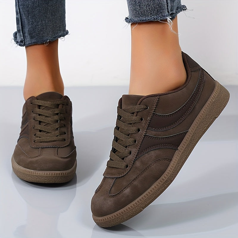 Reeve | Retro Lace-Up Flatform Trainers