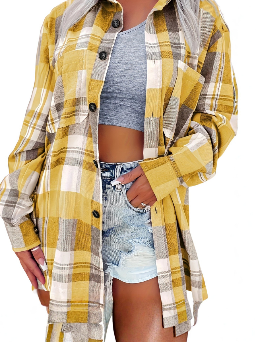 Adeline | Gingham long-sleeve blouse