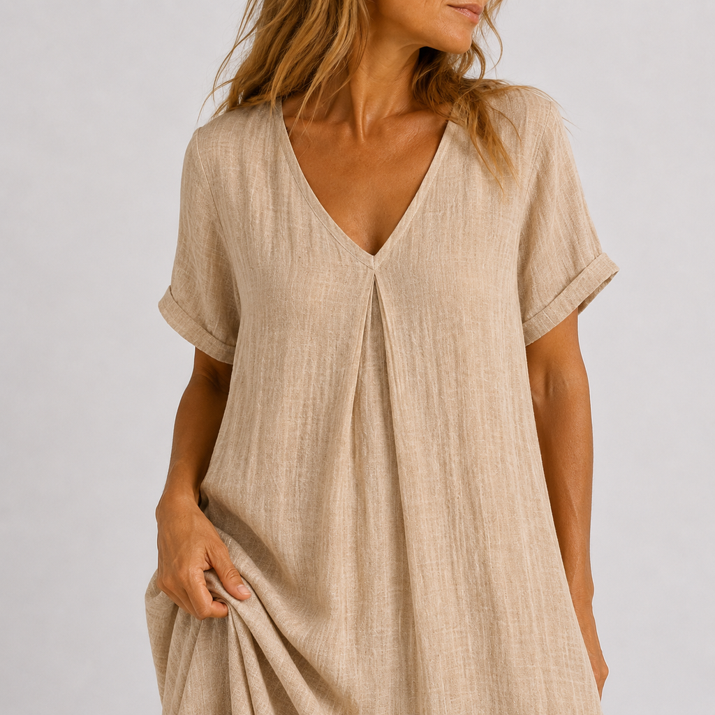 Violette | Flowing V-Neck Maxi Dress