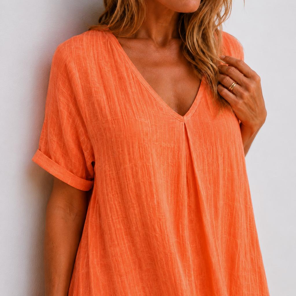Violette | Flowing V-Neck Maxi Dress
