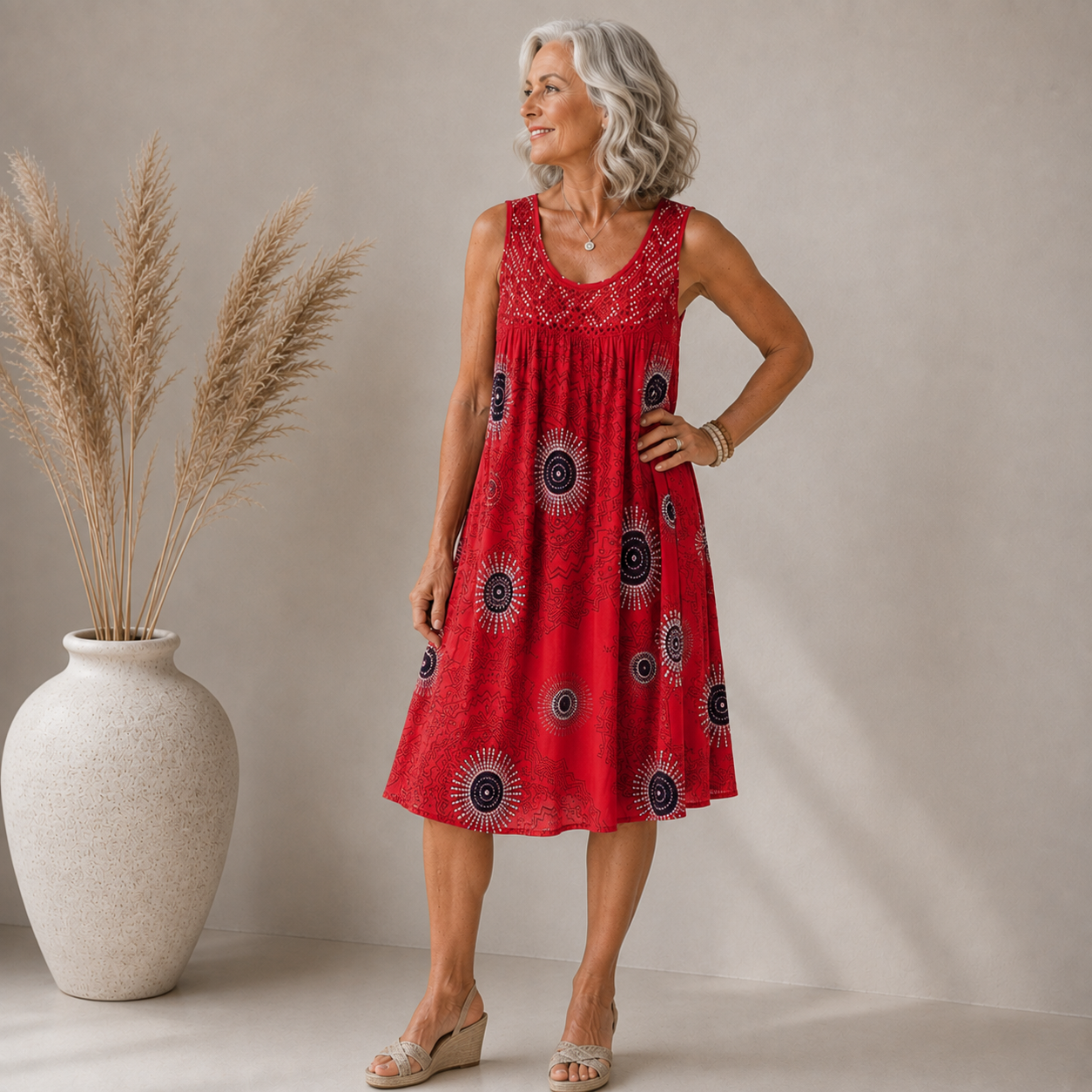 RÓISÍN | ARTISTIC PRINT SUMMER DRESS
