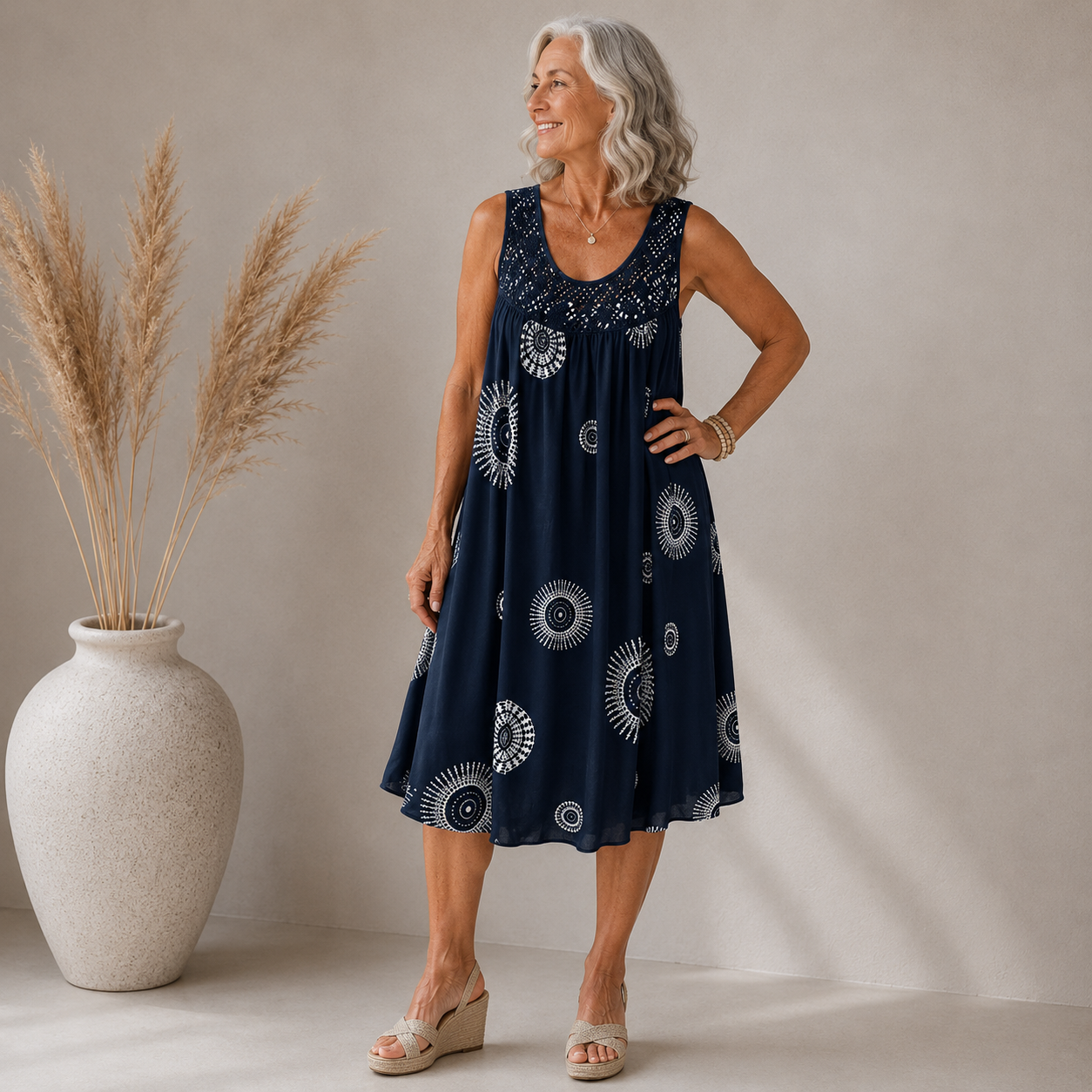 RÓISÍN | ARTISTIC PRINT SUMMER DRESS