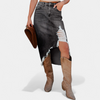 GEORGIA | HIGH-WAIST DENIM MAXI SKIRT