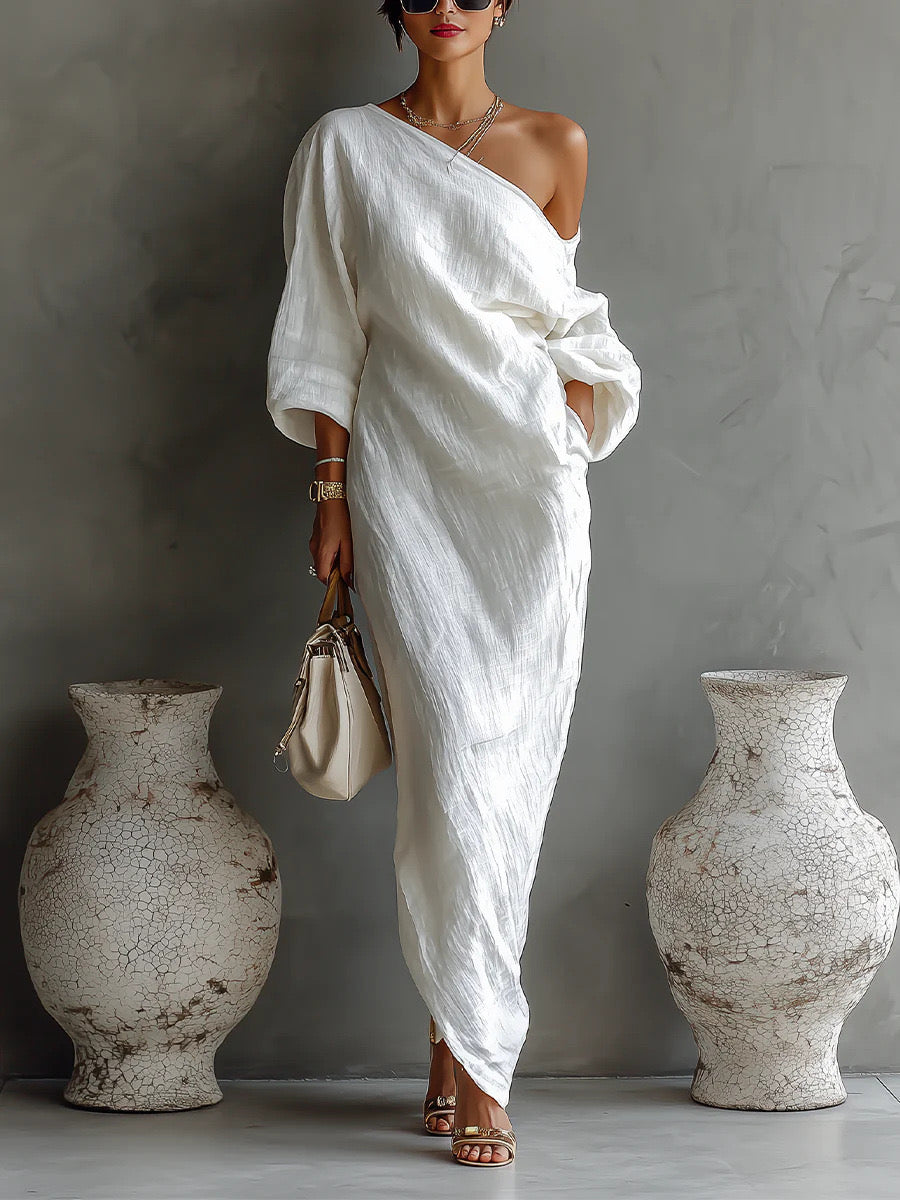 DEARBHLA | ONE-SHOULDER MAXI DRESS