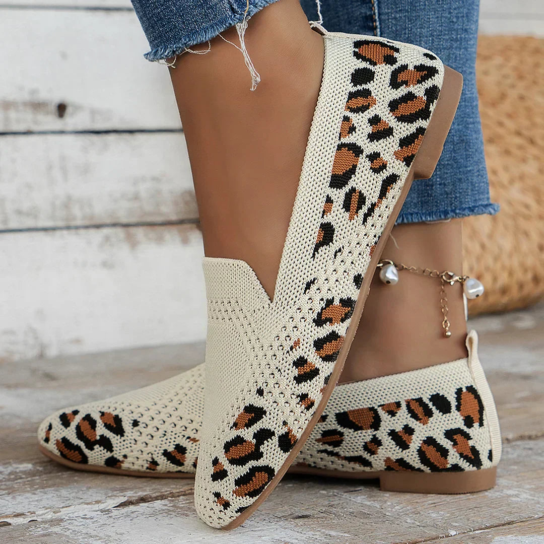 Mary | Breathable Knit Slip-On Flats