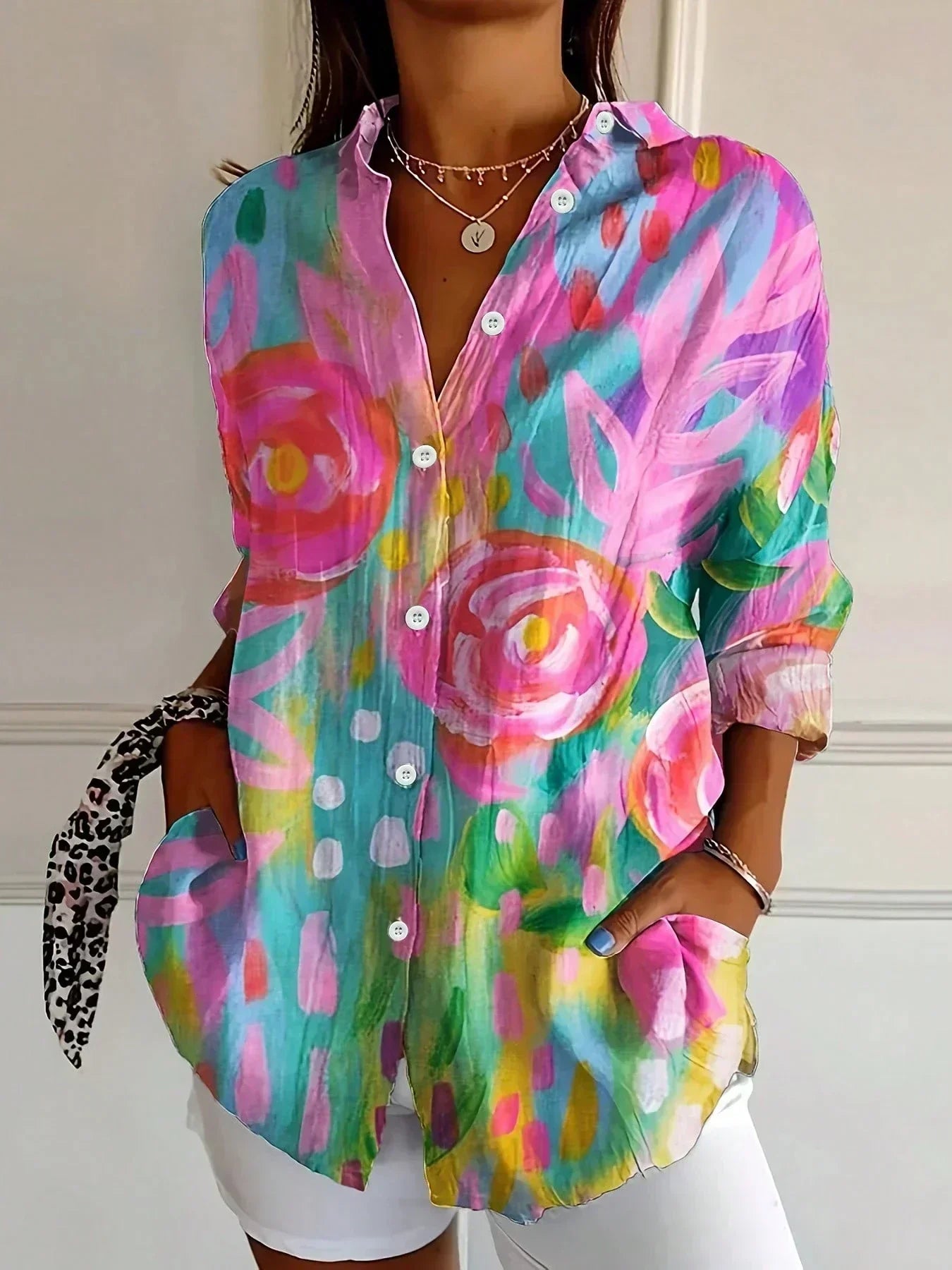 Rivessa | Colourful Pattern Blouse