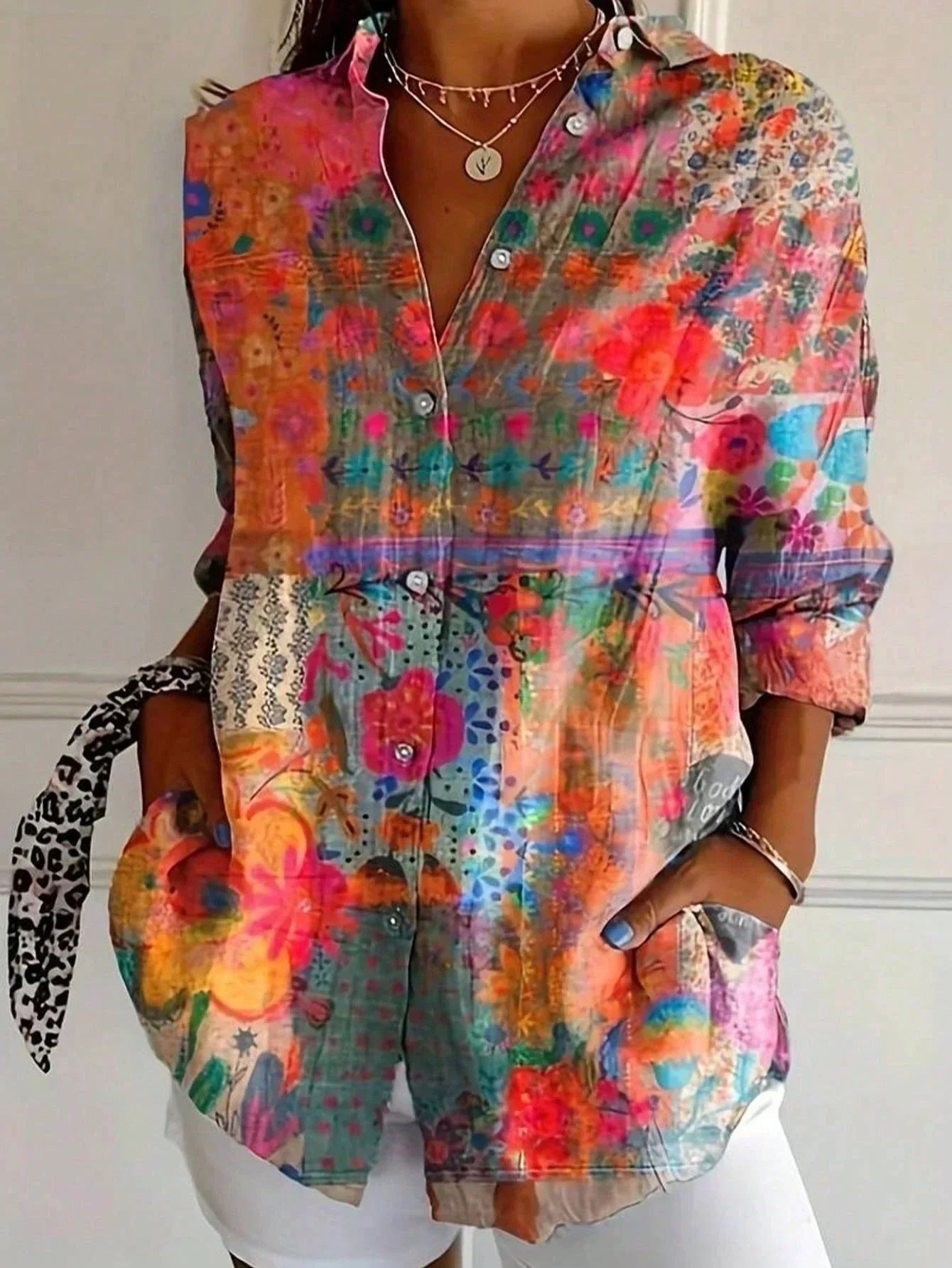 Rivessa | Colourful Pattern Blouse