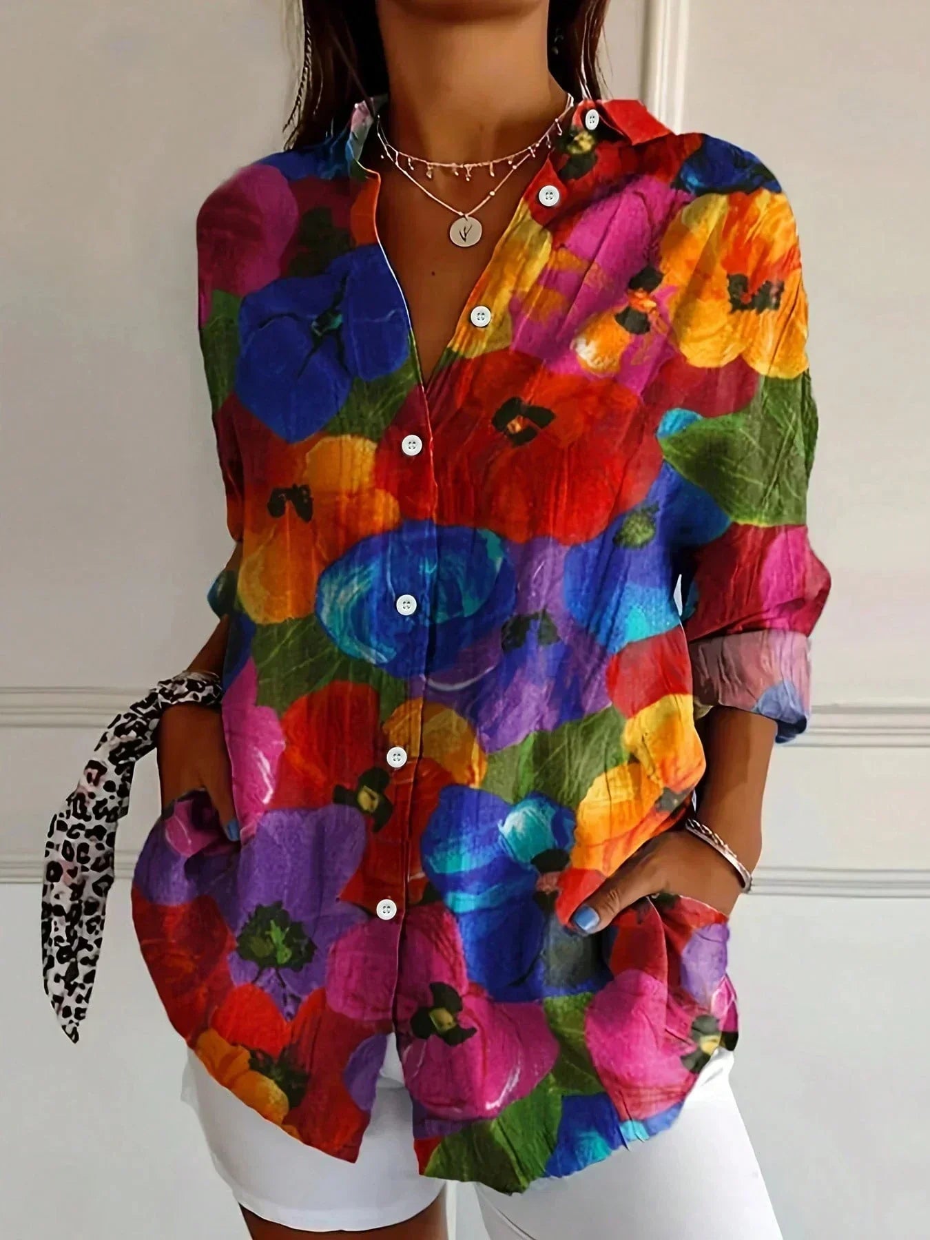 Rivessa | Colourful Pattern Blouse