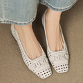 NIAMH | WOVEN SQUARE-TOE HEELS