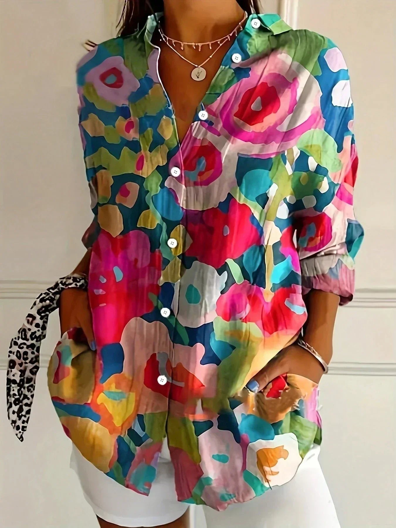 Rivessa | Colourful Pattern Blouse