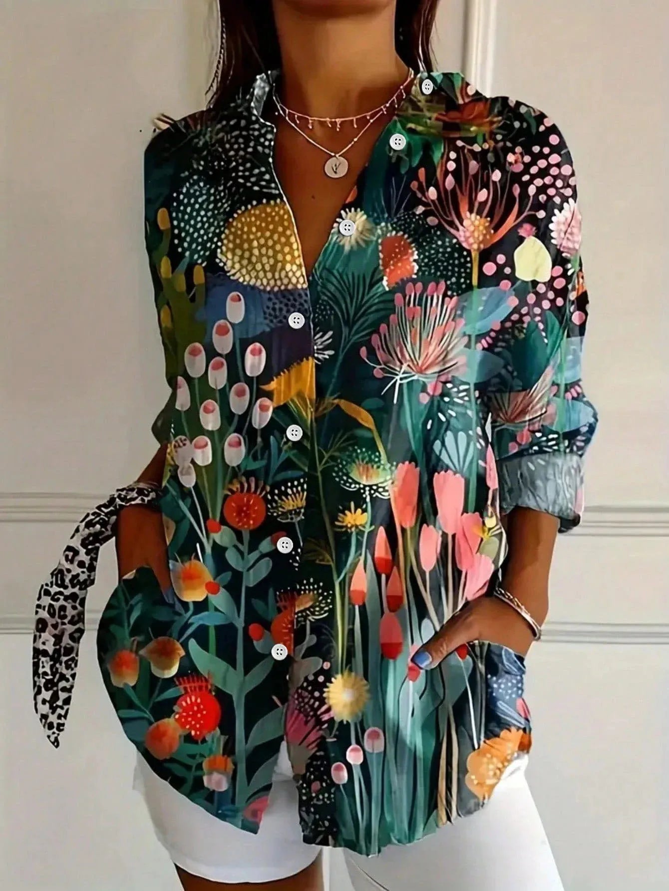 Rivessa | Colourful Pattern Blouse
