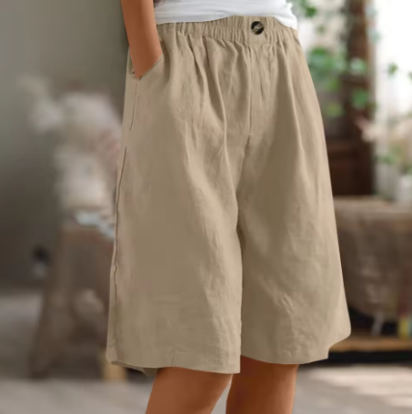 Anne | Comfortable Elasticated Waist Bermuda Shorts