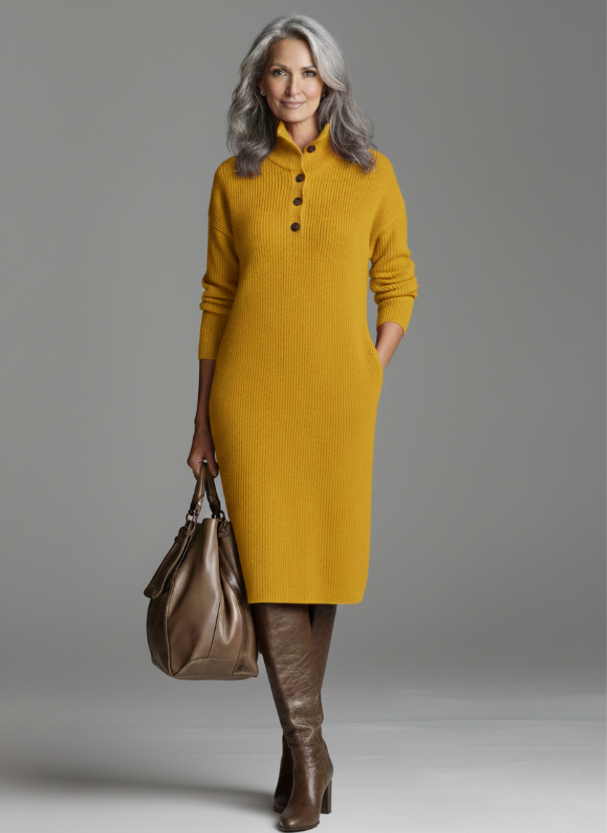 LUCY | RIBBED MIDI DRESS
