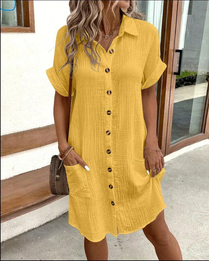 Brooklyn | Cotton Polo Shirt Dress