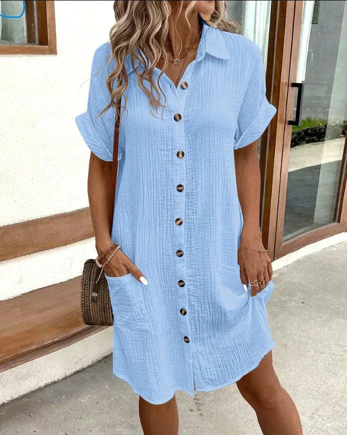 Brooklyn | Cotton Polo Shirt Dress
