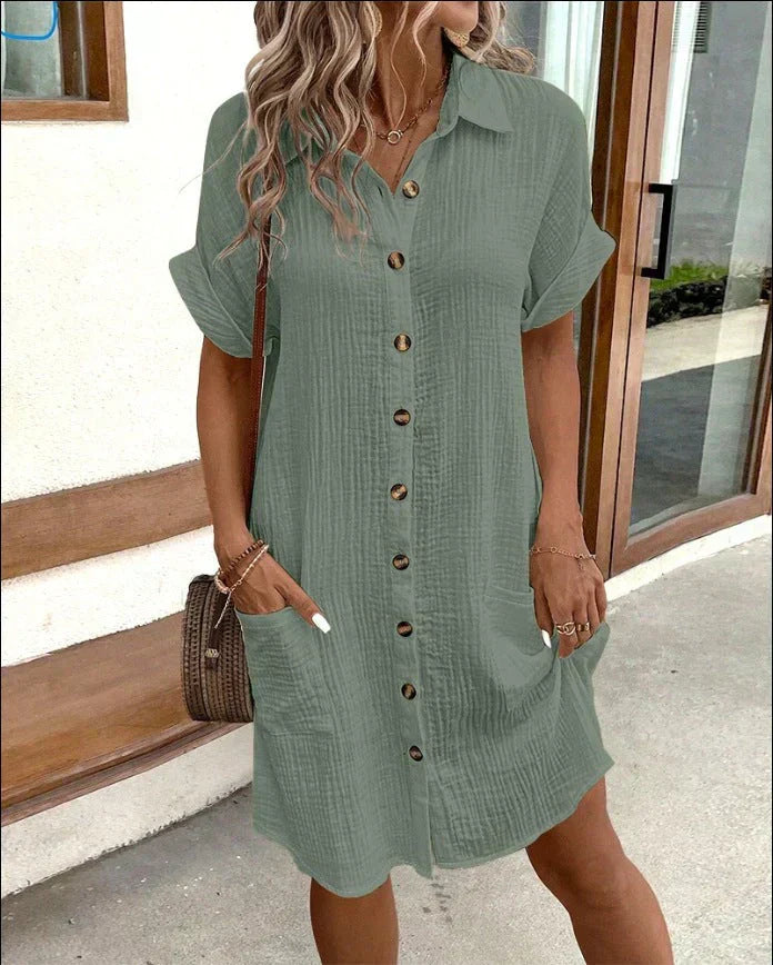 Brooklyn | Cotton Polo Shirt Dress