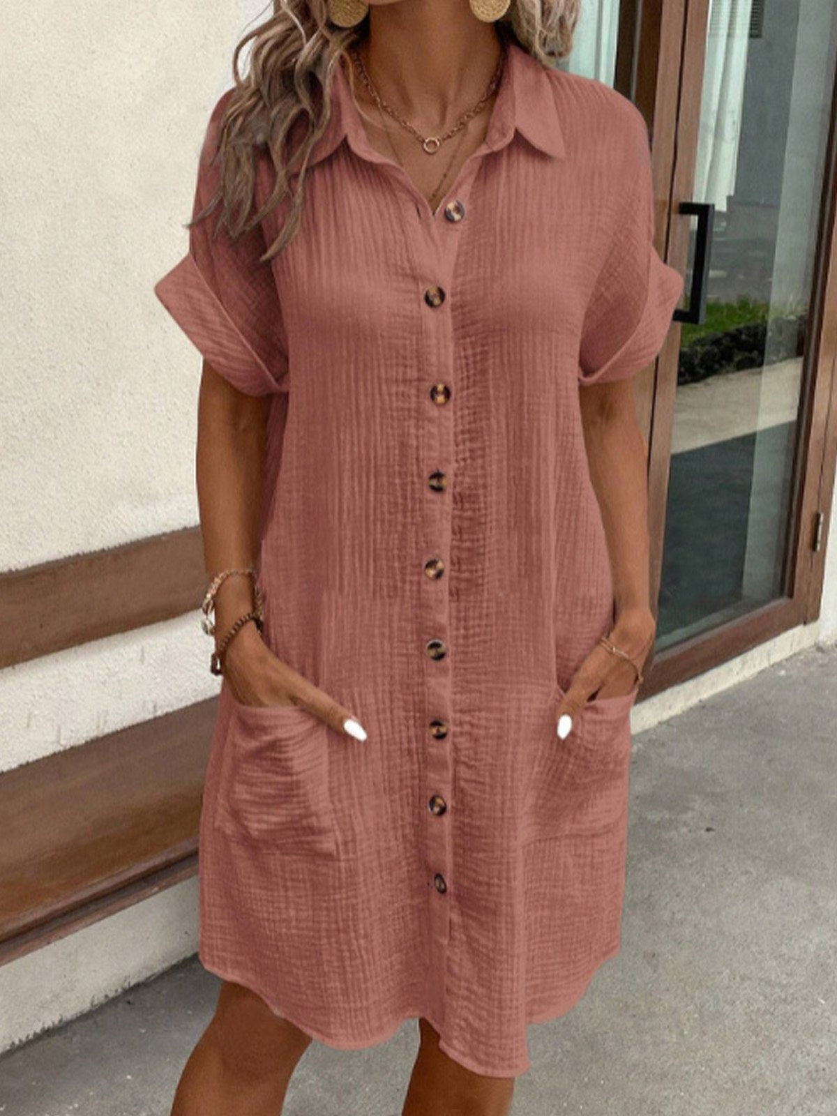 Brooklyn | Cotton Polo Shirt Dress