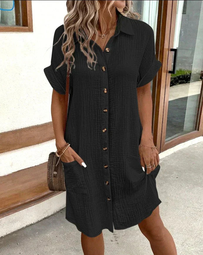 Brooklyn | Cotton Polo Shirt Dress