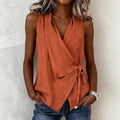 Loretta | Crossover V-neck blouse