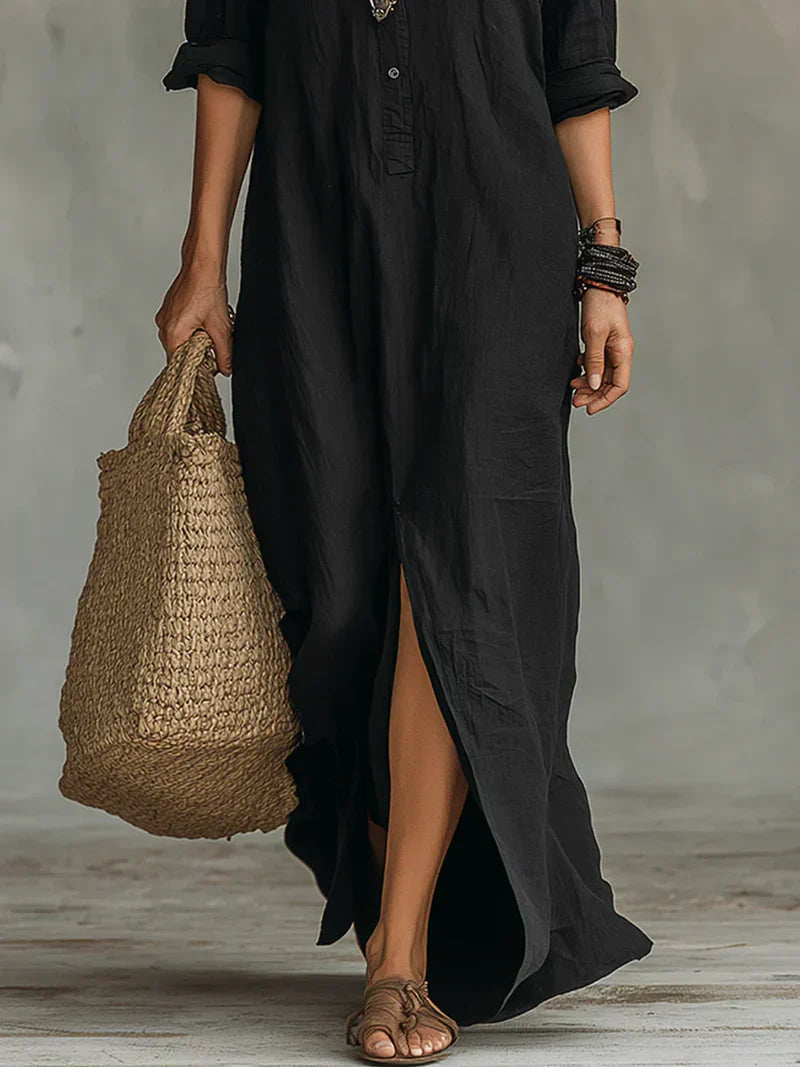 Willow | Button-Down Maxi Shirt Dress