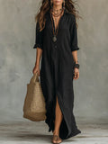 Willow | Button-Down Maxi Shirt Dress