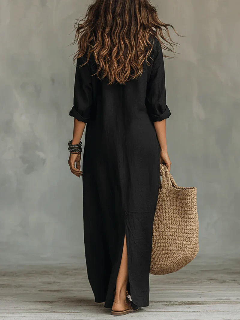Willow | Button-Down Maxi Shirt Dress