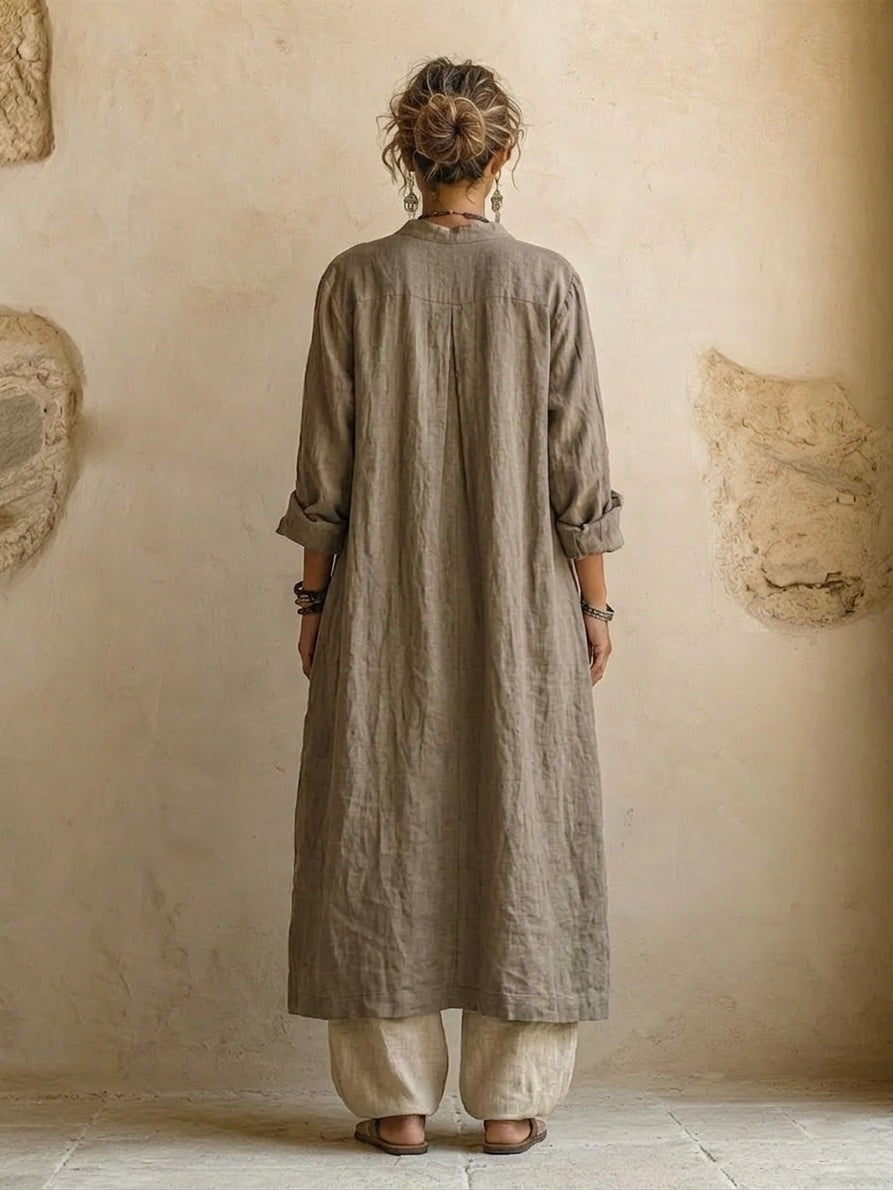 Giulia | Layered Boho Print Top & Wide-Leg Trouser Set