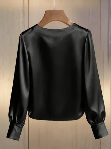 Perlisse | Elegant Round Neck Top