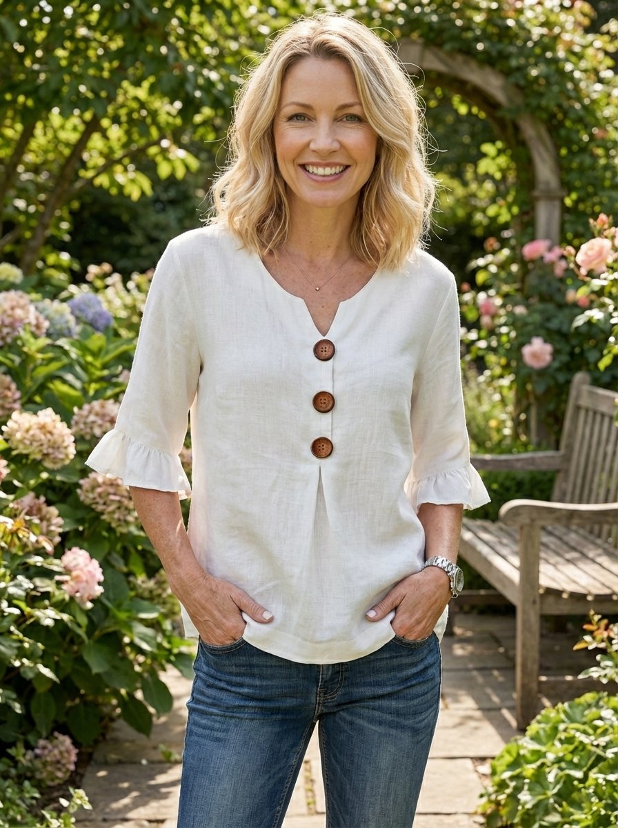 Puffelle | Puff Sleeve Casual Blouse